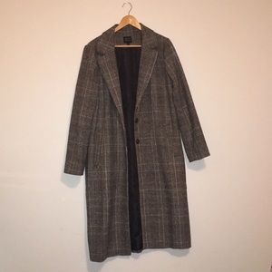 Forever 21 Contemporary Plaid Coat